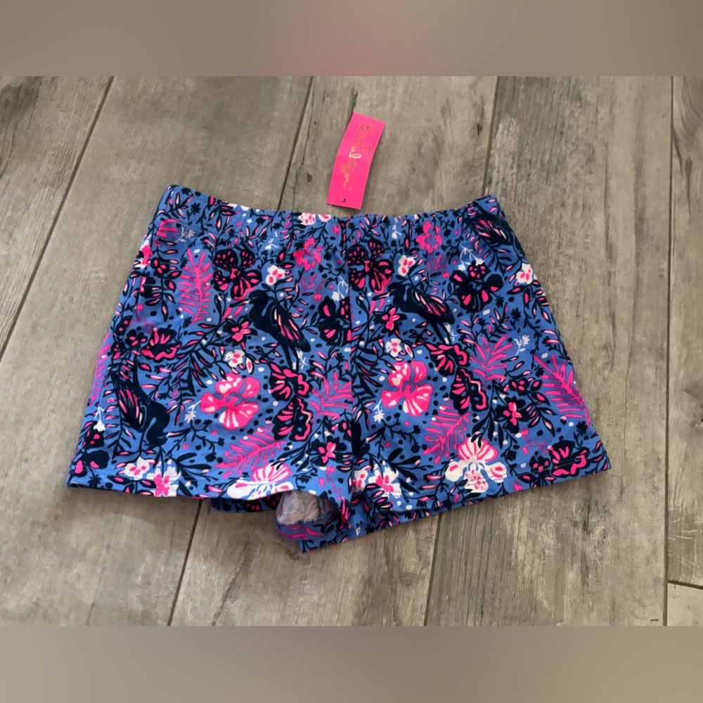 Lilly Pulitzer Blue and Pink Floral shorts